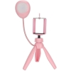 Lampa LED ze statywem i uchwytem na telefon różowa [22080000574]
